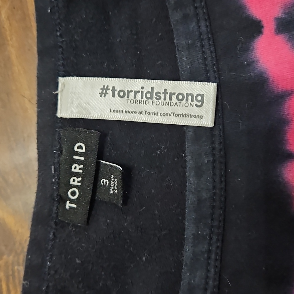 Torrid Multicolor Tie-Dye Off-Shoulder Top - Picture 6 of 6